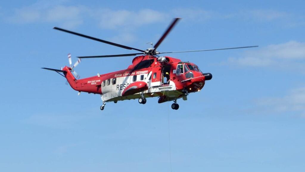 An Irish Coast Guard helicopter and Irish Coast Guard and mountain rescue teams from all over Ireland took part in the extensive combing of the mountain over three-and-a half days. Photograph: Eric Luke/The Irish Times