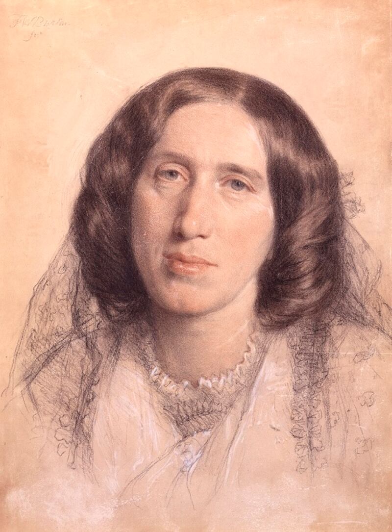 For the Love of Art: Mary Anne Evans, better known as the novelist George Eliot, drawn by Frederic William Burton. Photograph © National Portrait Gallery, London