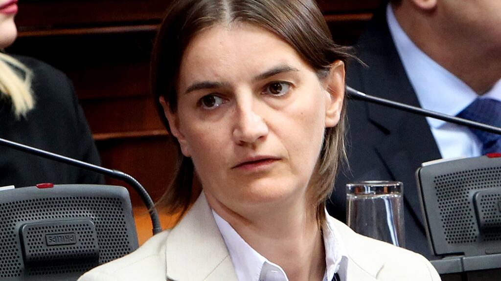 Ana Brnabic, who has been nominated as Serbia’s new prime minister. She would be the first woman to run Serbia and the region’s first openly gay leader. Photograph: Koca Sulejmanovic/EPA