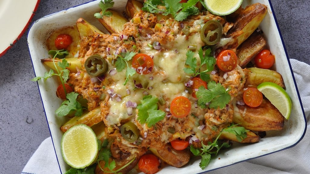 Tex-Mex tuna and potato melt