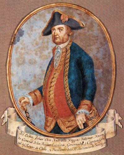 Ambrose O'Higgins, viceroy of Lima whose son Bernardo O'Higgins became first leader of an independent Chile.