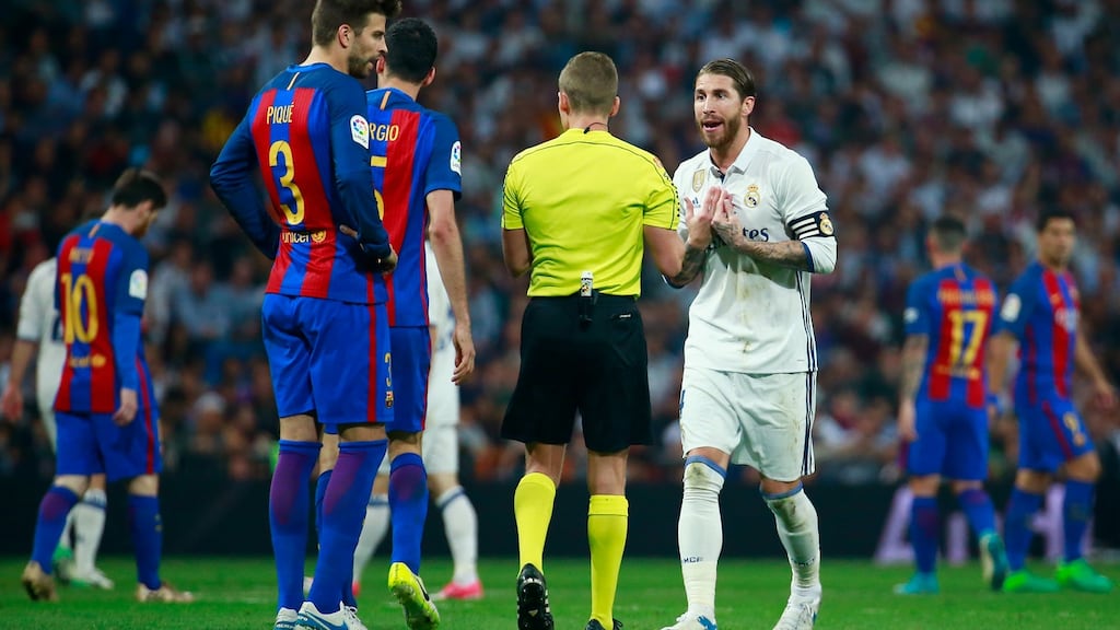 Barcelona against Real Madrid will be shown on online service Eleven Sports. Photograph: Gonzalo Arroyo Moreno/Getty