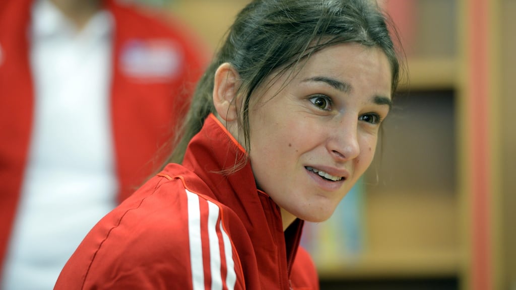 A big part of Katie Taylor’s new life in the US comprises hard training. Photograph: Eric Luke/The Irish Times