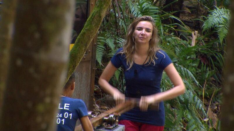 I’m a Celebrity: Nadine Coyle has pulled herself together impressively since turning to jelly before her parachute jump