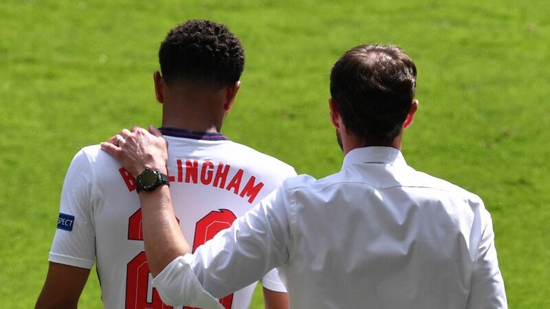 Jude Bellingham became the youngest player in European Championships history when he came on against Croatia. Photograph: Justin Tallos/EPA