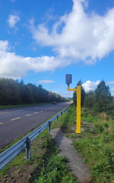 One of the new average speed cameras installed on roads in Co Mayo and Co Cavan. Photograph: An Garda Síochána