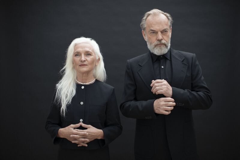Olwen Fouéré and Hugo Weaving in The President, at the Gate Theatre from February 2nd