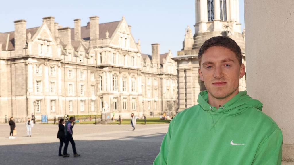 Trinity College student Jack Ryan has spent thousands on accommodation for the summer in the US, but is worried about the progress of his J1 application. Photograph: Laura Hutton