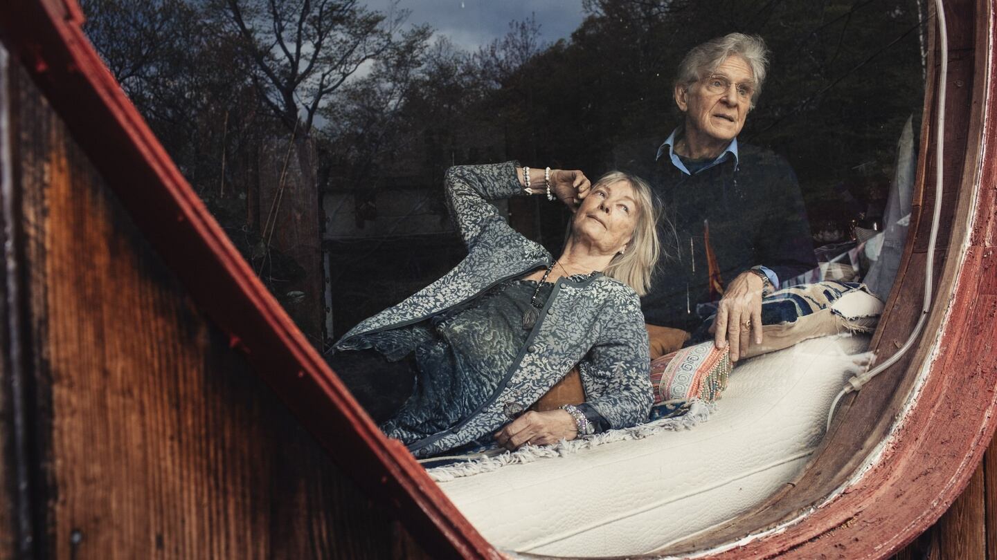 Nena and Robert Thurman at home in Woodstock, N.Y., May 8, 2017.(Andrew White/The New York Times)