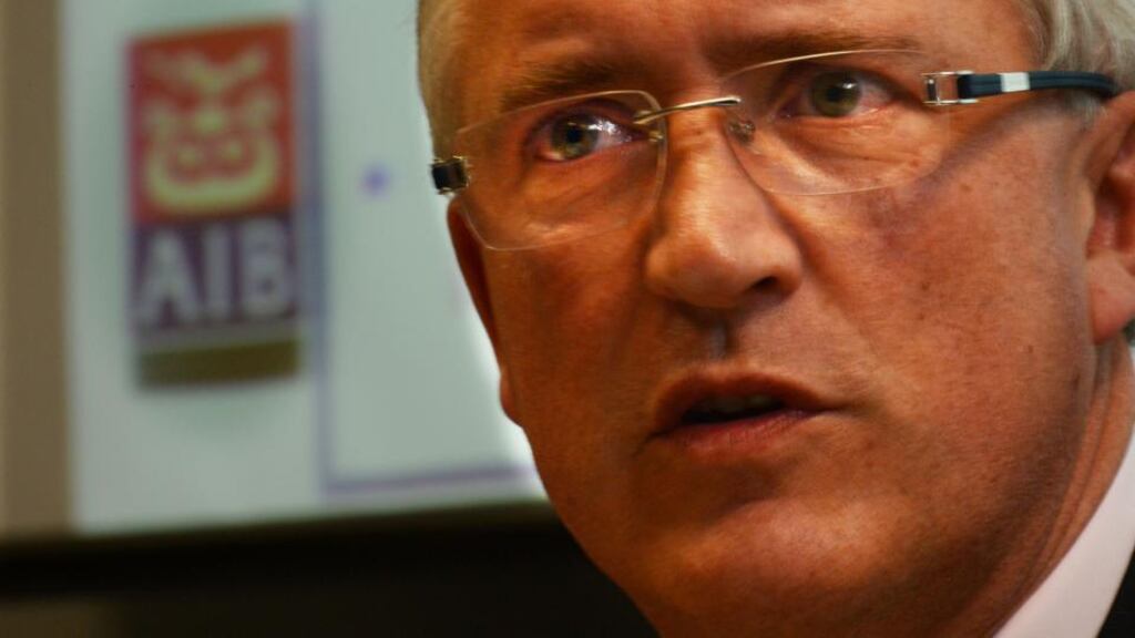 AIB chief executive David Duffy said he had initial discussions with investors in the United States and Britain. Photograph: Cyril Byrne