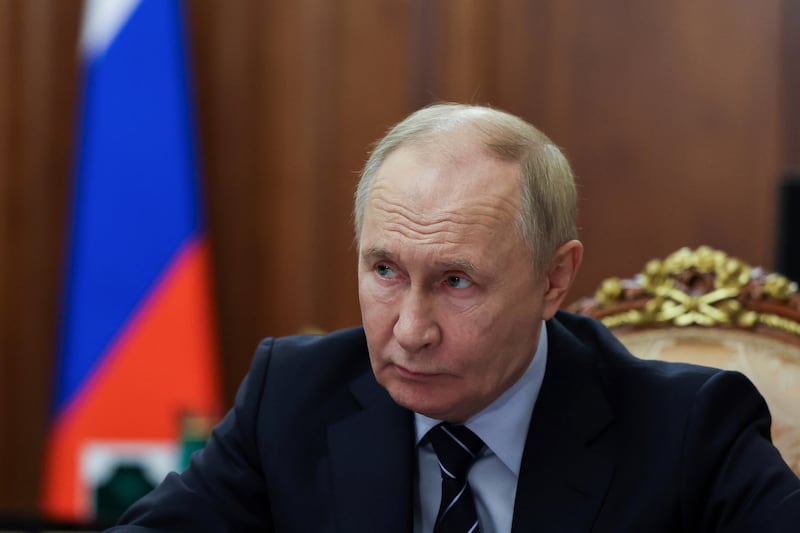The number of asylum seekers and migrants arriving in Europe could also be linked to Russian leader Vladimir Putin, says the Taoiseach. Photograph: Alexander Kazakov/ AFP via Getty Images