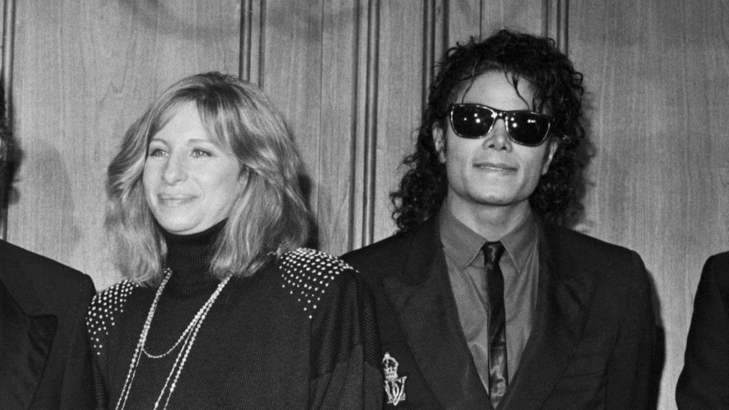 File image of Barbra Streisand and Michael Jackson. File photograph: Getty Images File image of Barbra Streisand and Michael Jackson. File photograph: Getty Images