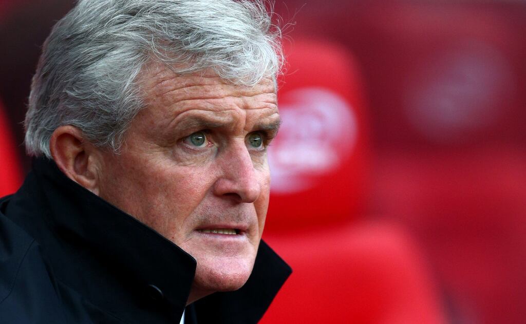 Mark Hughes has backed the Potters to win their Premier League survival bid after he was sacked. Photograph: Dave Thompson/PA