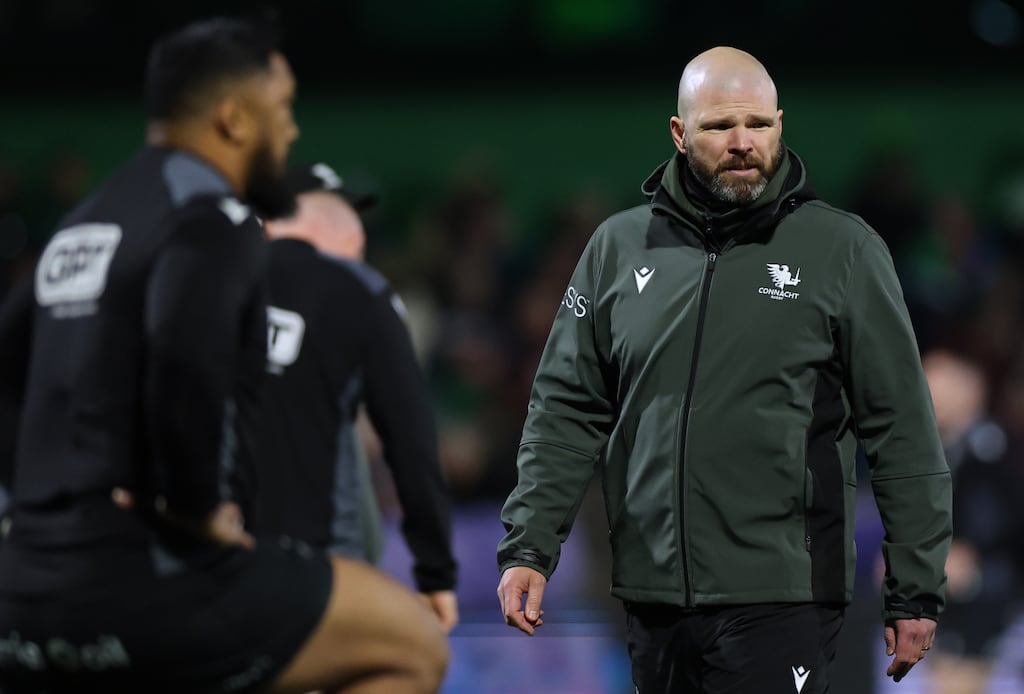 Connacht’s head coach Pete Wilkins. Photograph: James Crombie/Inpho