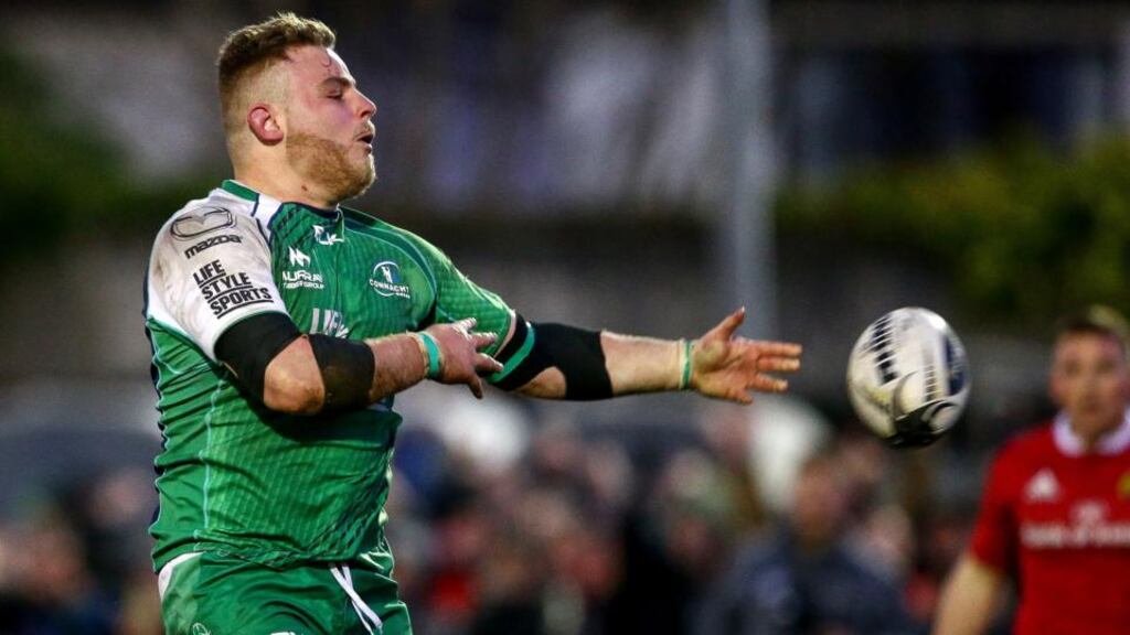 Connacht’s 24-year-old prop Finlay Bealham left Ulster to go west in 2011 when he was offered a place in the province’s academy. Photograph: James Crombie/inpho