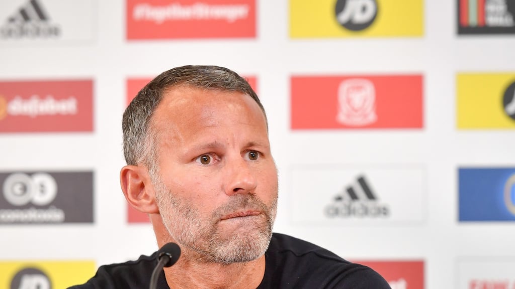 Wales manager Ryan Giggs during his press conference at St Fagans Museum of Welsh History, Cardiff. Photo: Ben Birchall/PA Wire