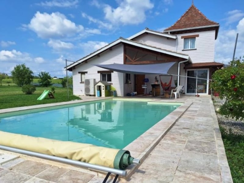 A timber-framed house in France's Nouvelle-Aquitaine