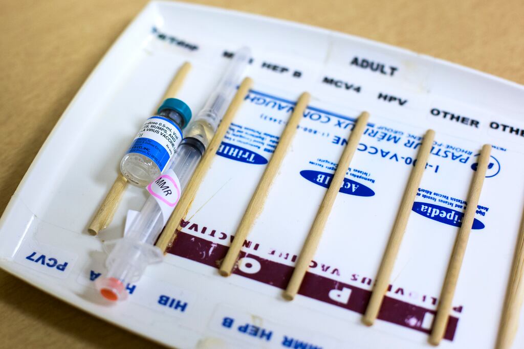 The HSE has started rolling out a catch-up programme for the MMR (measles, mumps and rubella) vaccine, in response to the rise in measles cases in Europe. Photograph: Alisha Jucevic/New York Times