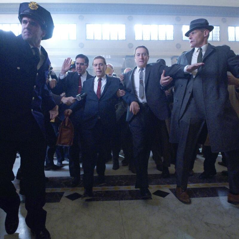 The Irishman: Al Pacino as Jimmy Hoffa and Robert De Niro as Frank Sheeran in Martin Scorsese’s new film