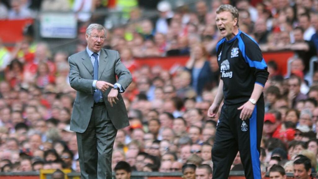 Everton manager David Moyes is the early bookmakers’ favourite to success Alex Ferguson as Manchester United manager. Photograph: Anna Gowthorpe/PA Wire