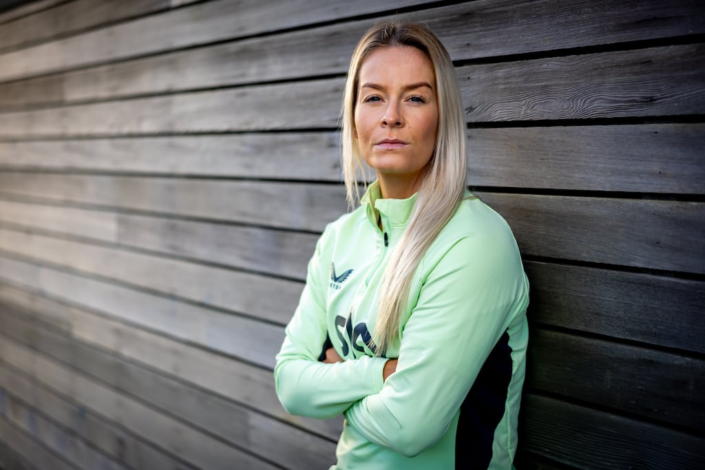 The Republic of Ireland's Lily Agg is one of more than a hundred players to have written to Fifa to object to Saudi Aramco being accepted as sponsors of the 2027 World Cup. Photograph: Morgan Treacy/Inpho