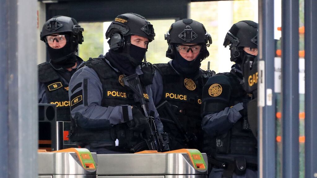 Armed gardaí were called to help officers during the fracas in Cork on Thursday night.