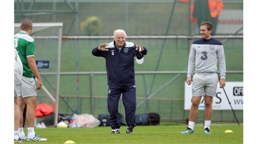 Republic of Ireland manager Giovanni Trapattoni has signed a two-year contract extension with the FAI that will see him lead Ireland until the end of the World Cup 2014 qualfication campaign. - (Photograph: Donall Farmer/Inpho)
