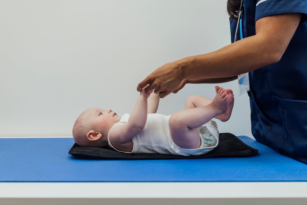 'Even in experienced hands, developmental dysplasia of the hip is not reliably picked up by clinical examination and parents only tend to notice something being amiss when it is too late'