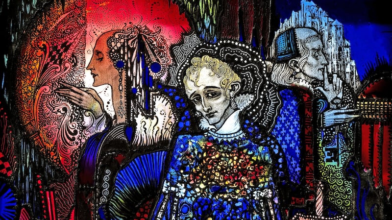 Detail from Harry Clarke’s The Song of the Mad Prince