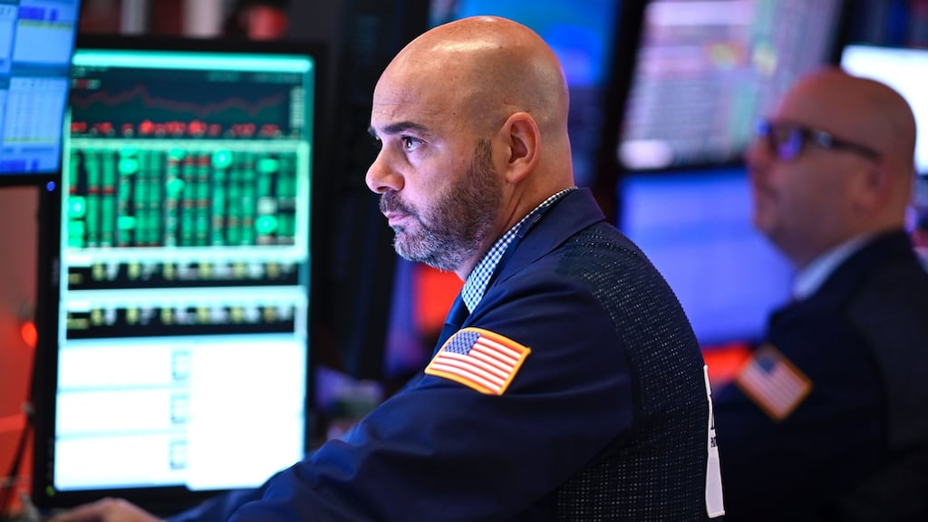 NYSE: ‘US stocks have nevertheless outperformed non-US stocks by 135 per cent over the last 10 years.’ Photograph: Johannes Eisele/AFP via Getty