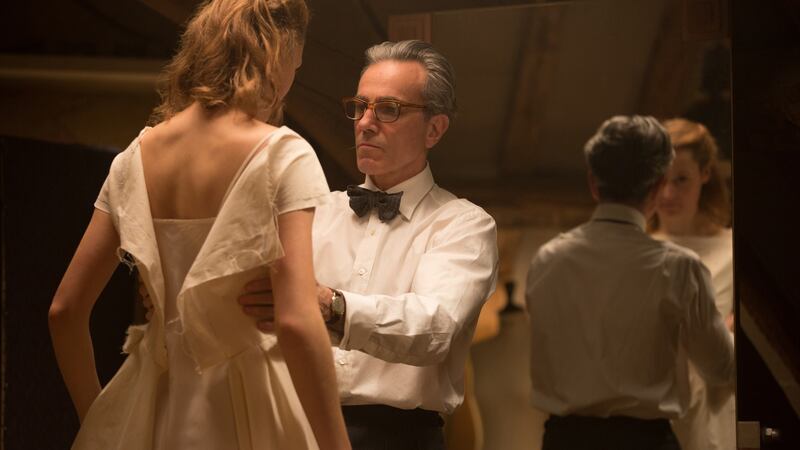 Daniel Day-Lewis and Vicky Krieps in Phantom Thread. Photograph: Laurie Sparham/Focus Features
