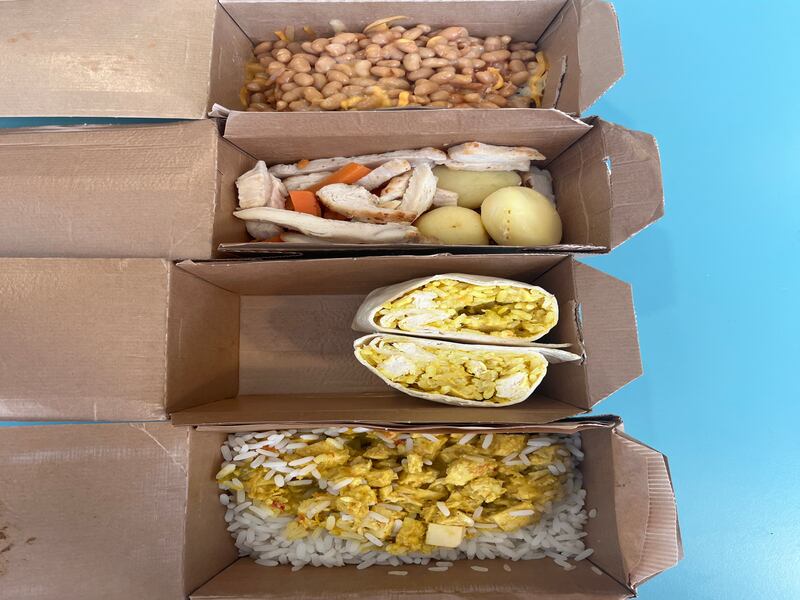 Hot school lunches involved in the pilot scheme