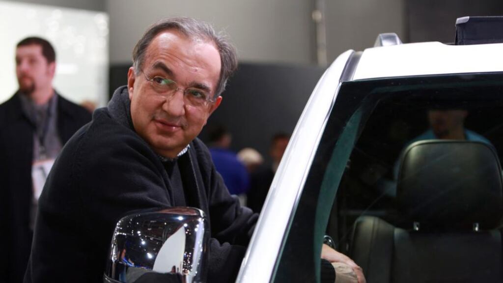 Sergio Marchionne, chief executive of Fiat and Chrysler. Photograph: Fabrizio Costantini/New York Times