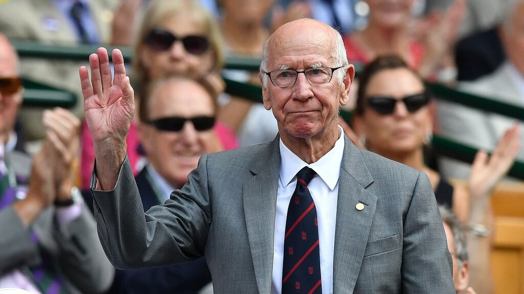 Former Manchester United and England player Bobby Charlton has been diagnosed with dementia. Photo: Ben Stansall/AFP via Getty Images