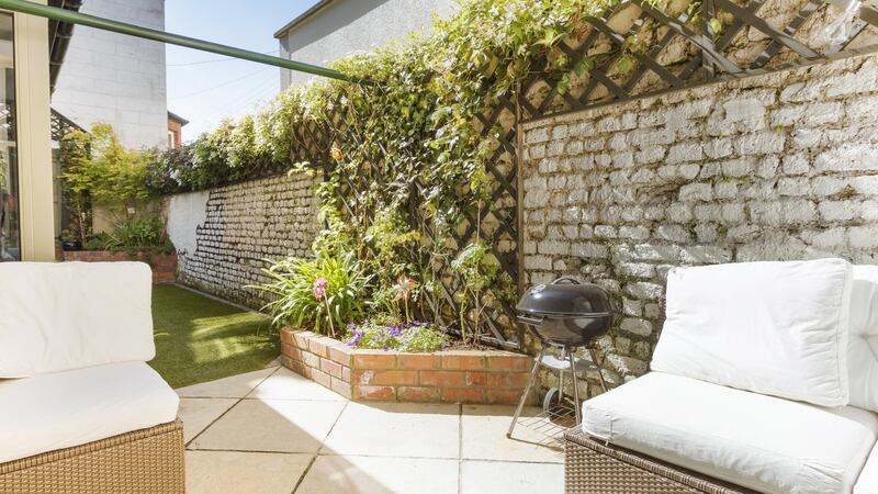 The patio off the kitchen at 3 Oxford Road