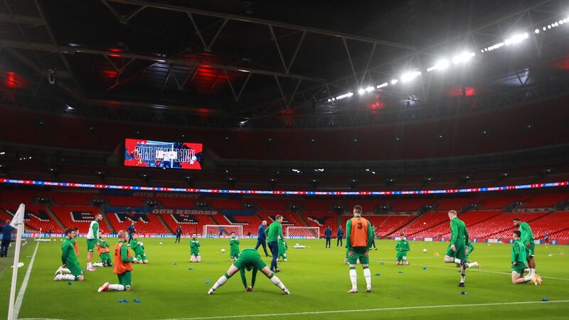 Wembley could host the Euro 2028 semi-finals and final. Photograph: Tommy Dickson/Inpho