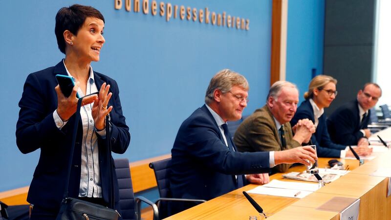 Frauke Petry, who has left the far-right Alternative für Deutschland. Photograph: Fabrizio Bensch/Reuters