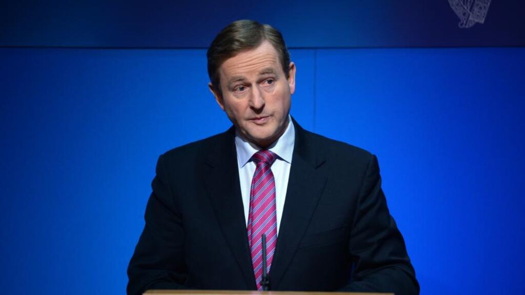 An Taoiseach, Enda Kenny, TD, at the launch of Global Irish: Ireland’s Diaspora Policy, at Government Buildings, Dublin. Photograph: Dara Mac Dónaill / The Irish Times