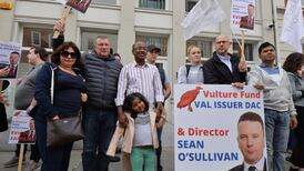 Dublin tenants under threat of eviction stage protest