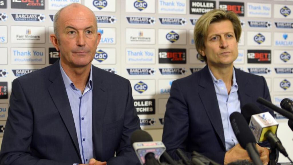 Tony Pulis’s departure from Crystal Palace reportedly stems from disagreements with co-chairman Steve Parish over the club’s transfer policy. Photograph: Adam Davy/PA