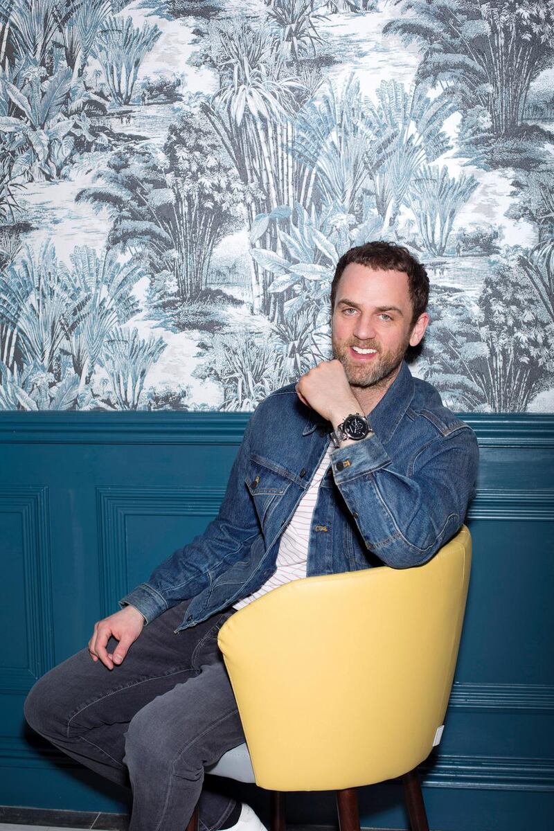 Denim jackets €139.90 Calvin Klein, T-shirt €50 Scotch & Soda, jeans €79,99 Selected Homme,watch €329 Emporio Armani.