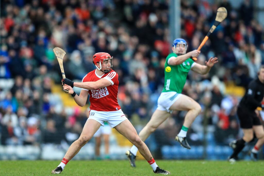 Cork’s Ciaran Joyce during the Munster senior hurling league match against Limerick at Pairc Ui Rinn, Cork. Photograph: Evan Treacy/Inpho