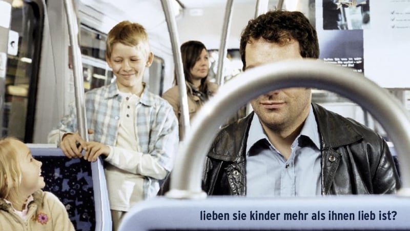 Don’t Become a Perpetrator: an advert from the campaign that has been running in Berlin