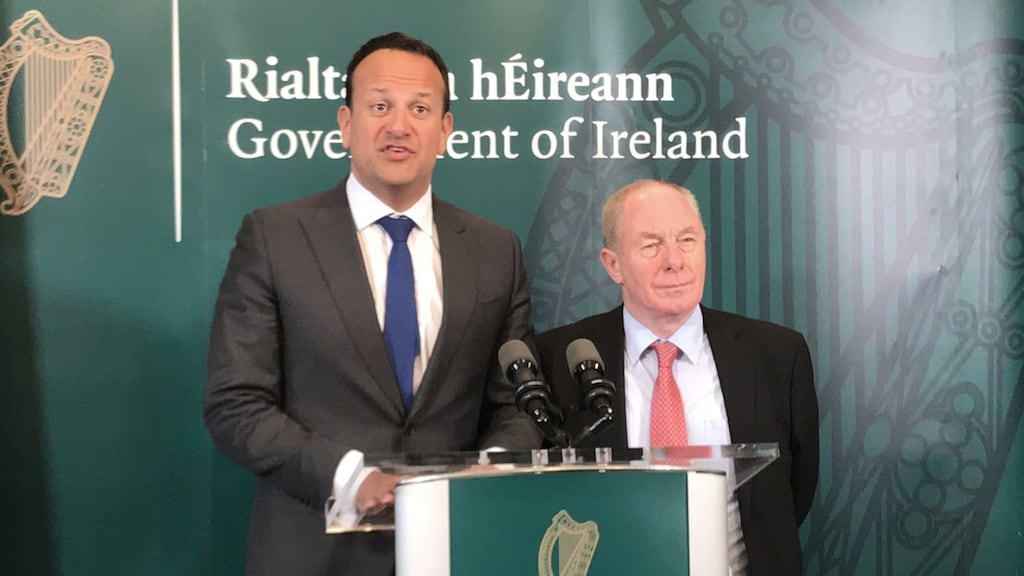 Taoiseach Leo Varadkar speaking after a special Cabinet meeting at Cork City Hall last week. On Saturday he acknowledged his error over the “deeply disturbing” mortuary controversy. Photograph: Michelle Devane/PA Wire