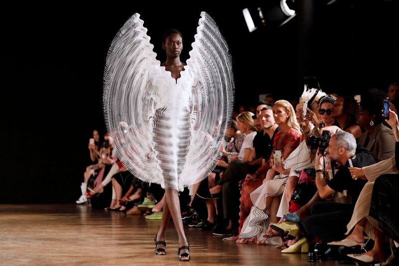 Paris Fashion Week: an Iris van Herpen design. Photograph: Thomas Samson/AFP/Getty