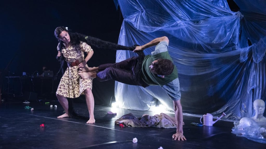 Junk Ensemble performing in The Veiled Ones. Photograph: Luca Truffarelli