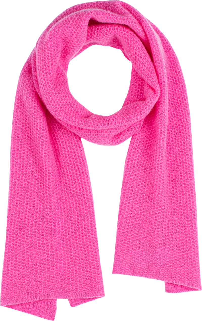 The Bridge honeycomb scarf in ribbon pink by Laura Chambers, €195