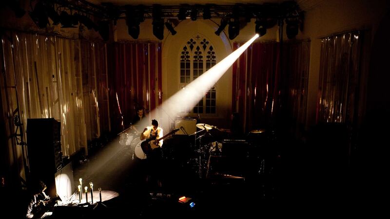Anna Calvi on stage in St James’s Church, Dingle, Co Kerry for Other Voices in 2010.