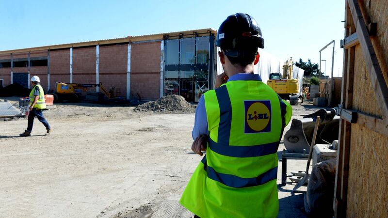 Construction at the Lidl site in Jobstown, Co Dublin. Photograph: Cyril Byrne/The Irish Times