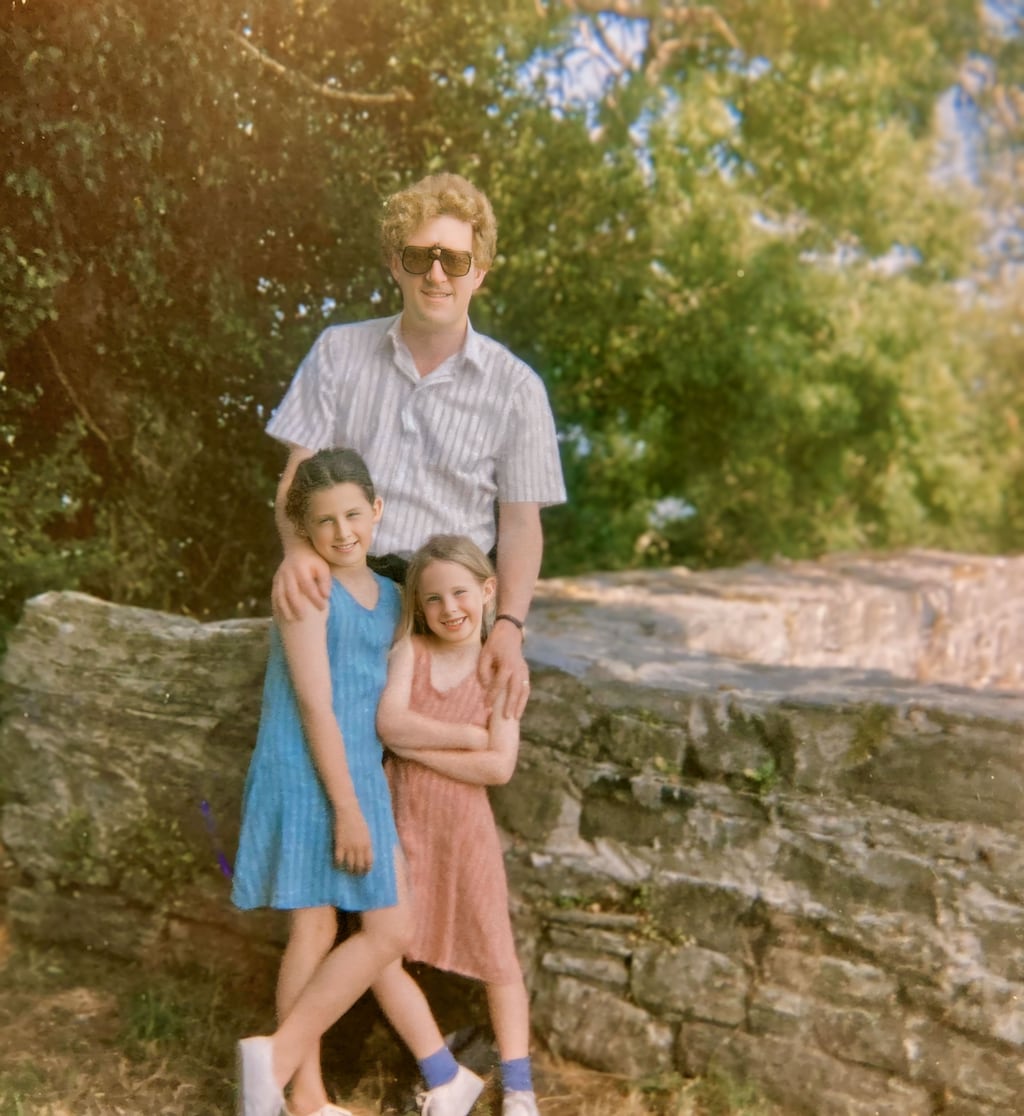 Michael O'Regan with his daughters Deirdra and Alyson